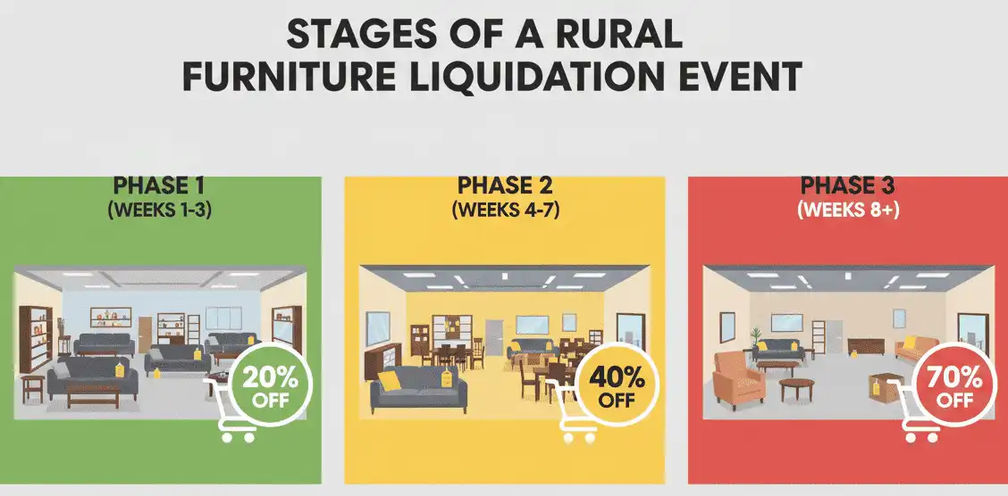 Stages of a Retail Furniture Liquidation Event